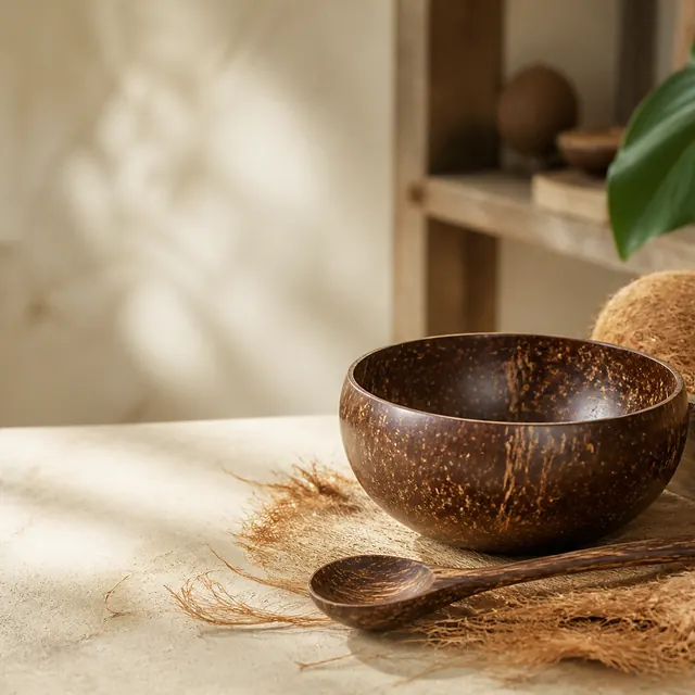 Coconut & Ecoware — Shell bowls, cutlery, coir — nothing wasted